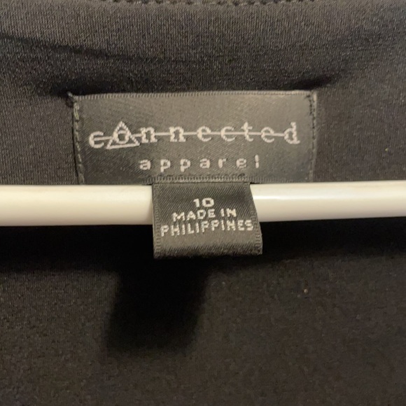 Black and Blush Midi Dress - Picture 2 of 4